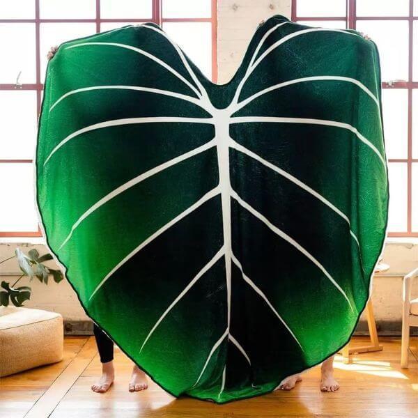 Colcha de Cama - Cobertor de Folha Gigante