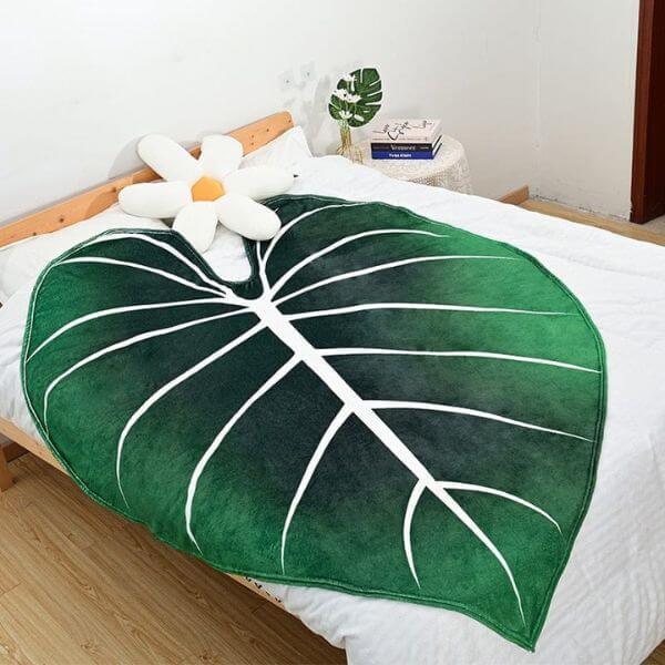 Colcha de Cama - Cobertor de Folha Gigante