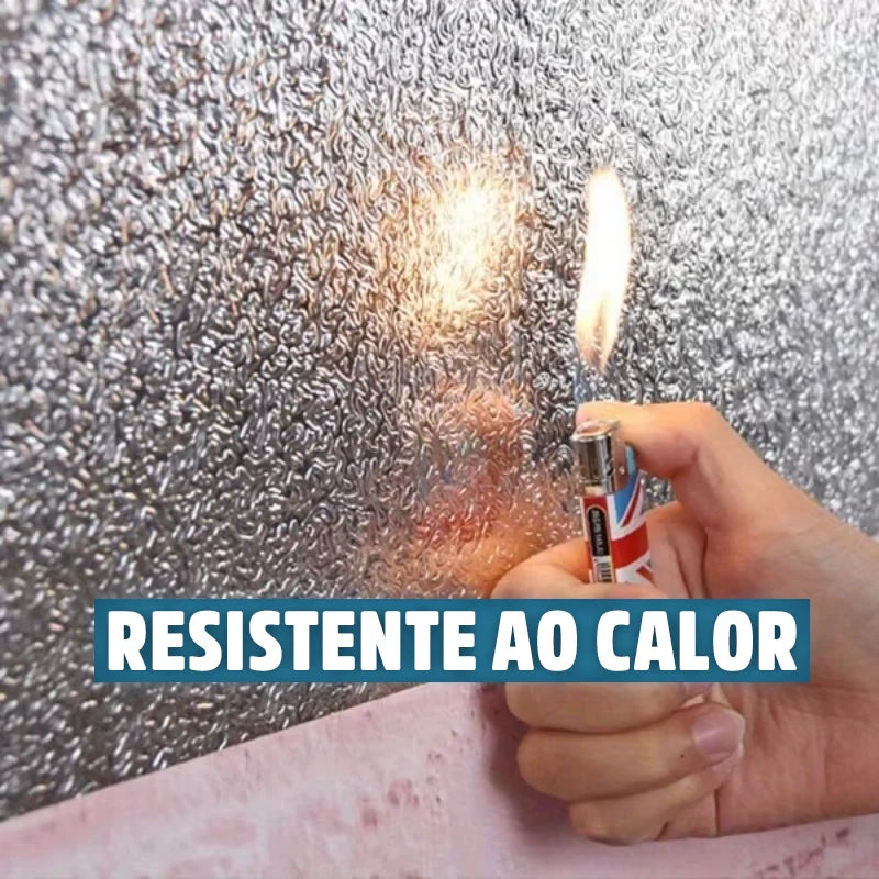 Adesivo de Alumínio Resistente Anti Gordura Anti Sujeira À Prova D'Água para Cozinha Alumiplus