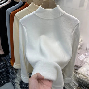 Suéter Feminino Térmico Básico Peluciado